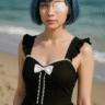 La waifu más querida de Re:Zero cobra vida gracias a la inteligencia artificial y deslumbra en la playa