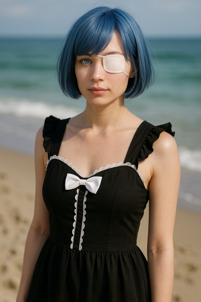 La waifu más querida de Re:Zero cobra vida gracias a la inteligencia artificial y deslumbra en la playa