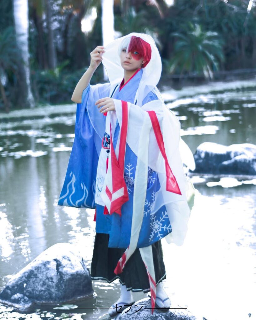 Cosplay melancólico de Todoroki, My Hero Academia: fuego, hielo y emoción en estado puro 4