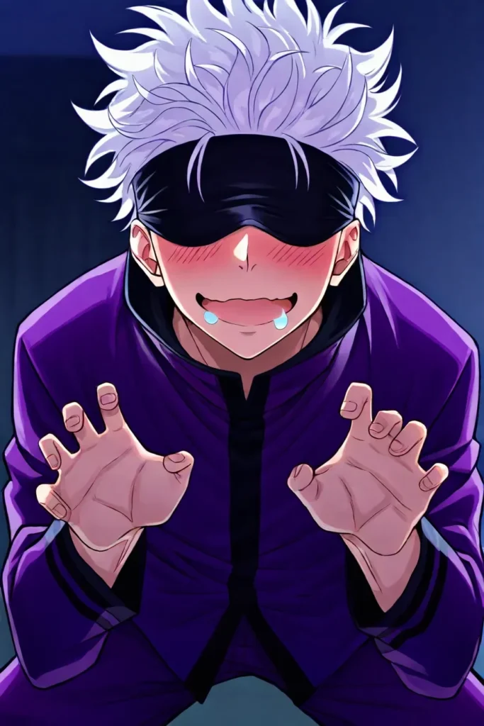 Fanart de Gojo Satoru como idol: un rostro bello que encaja en cualquier lugar