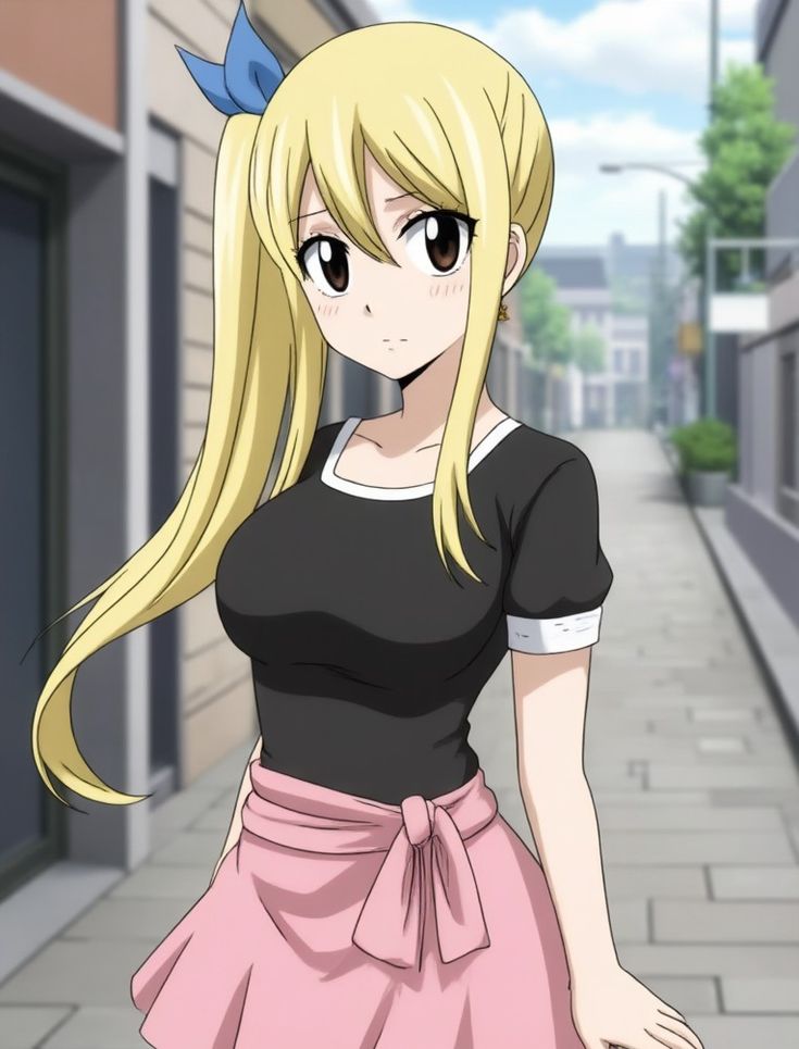 ¿Cómo se vería una fusión entre Tsukuyo de Gintama y Lucy Heartfilia de Fairy Tail? Una mezcla tan bella como melancólica 2